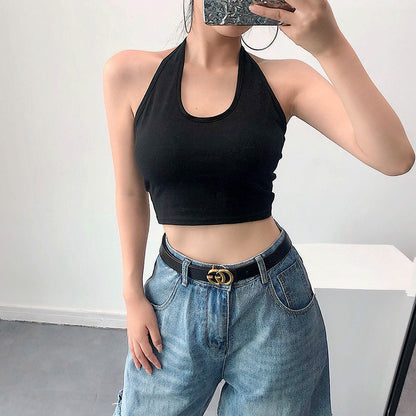 Sexy Black Tube Top Top Vest