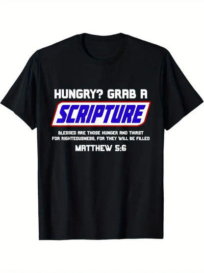 Men’s Scripture Gifts, Bible Verse, Famous Scriptures, Quote T-Shirt