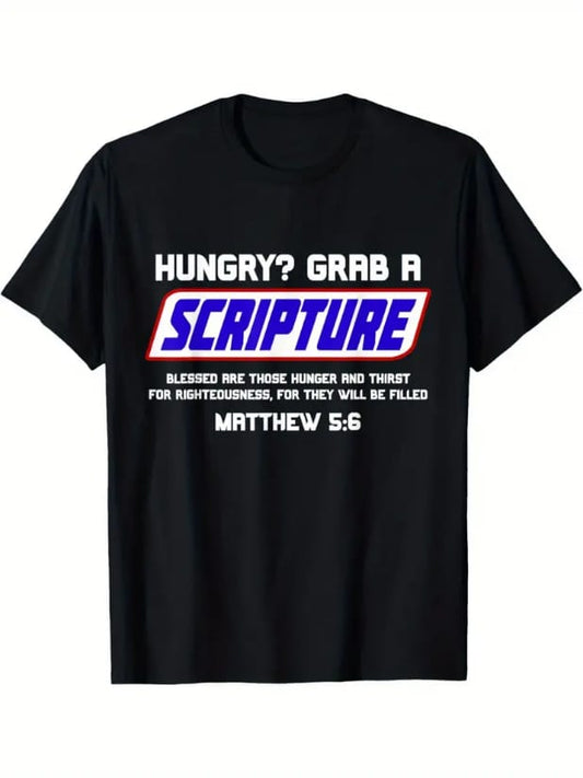 Men’s Scripture Gifts, Bible Verse, Famous Scriptures, Quote T-Shirt